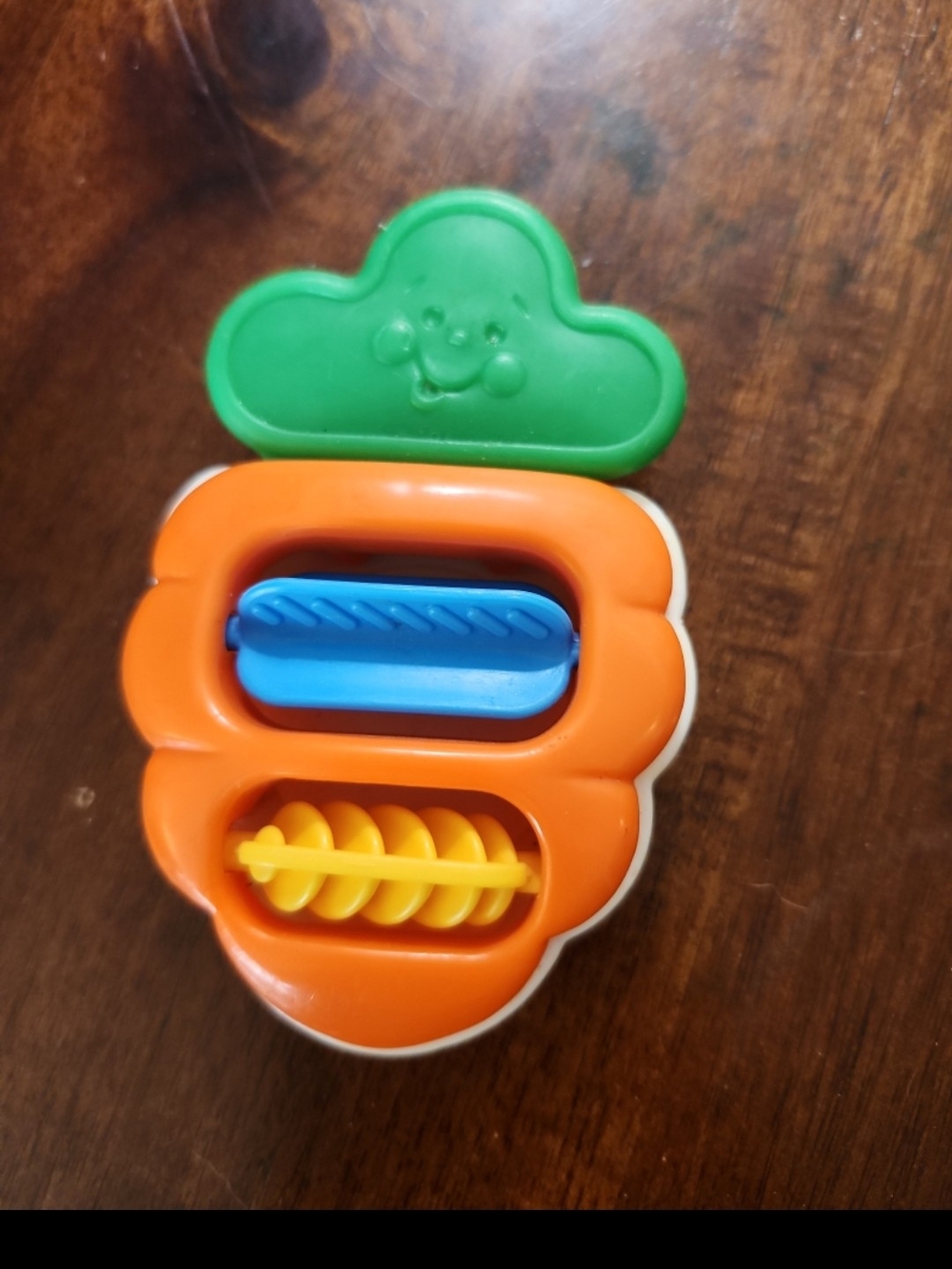 vintage 1995 Fisher-Price Refrigerator Activity Magnet carrot colorful smiley
